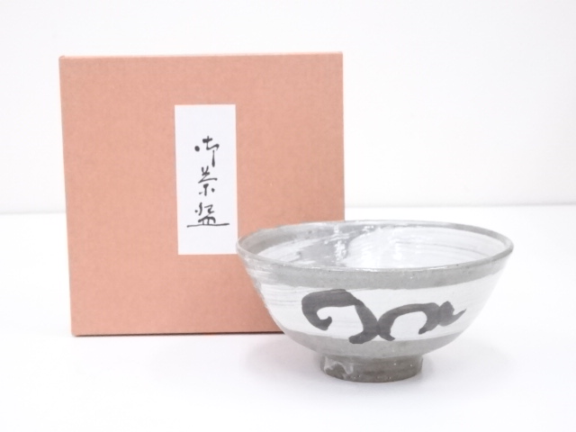 JAPANESE TEA CEREMONY / TEA BOWL CHAWAN / BRUSH MARKS